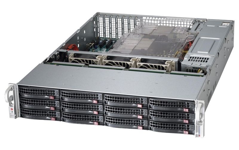 Supermicro SuperChassis 826BE1C-R920LPB Ablage 920W Schwarz Computer-Gehäuse