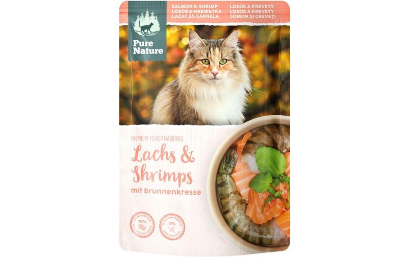 Pure Nature Cat Lachs & Schrimps - 24 x 80 g