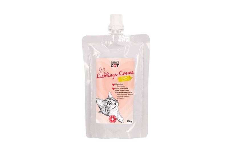 naturaCat Katzen-Snack Lieblingscreme Poulet, 100g