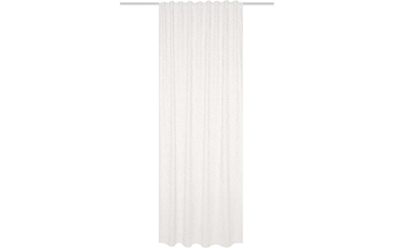 Stotz Decor AG Nachtvorhang mit Faltenband Flocki 135 cm x 245 cm, Weiss