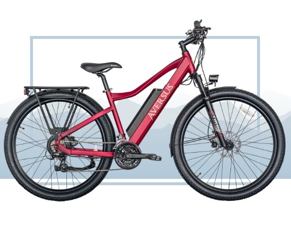 Aversus E-Bike City Runner (2023) 27.5 Zoll, Rot
