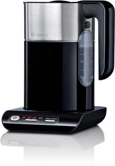 Bosch Styline Twk8612P - Wasserkocher (Schwarz/Edelstahl)