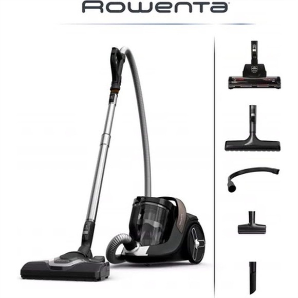 ROWENTA RO7C89CH Green - Staubsauger (Schwarz/Metallisch grau)