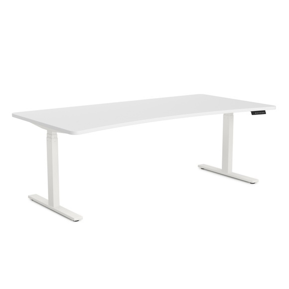 Stehpult elektrisch PREMIUM weiss 200 x 92 cm