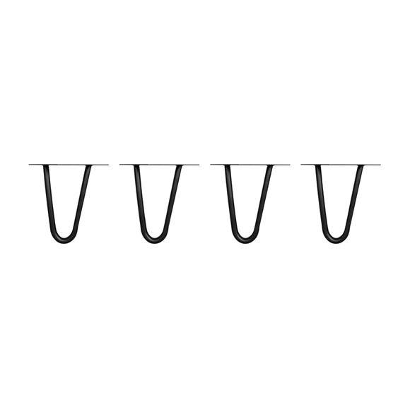 Tischbeine Hairpin schwarz 15 cm