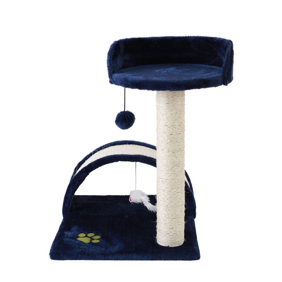 Katzenkratzbaum klein 50 cm dunkelblau