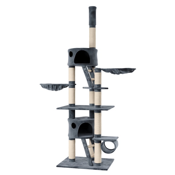 Katzenbaum deckenhoch 240 - 260 cm anthrazit