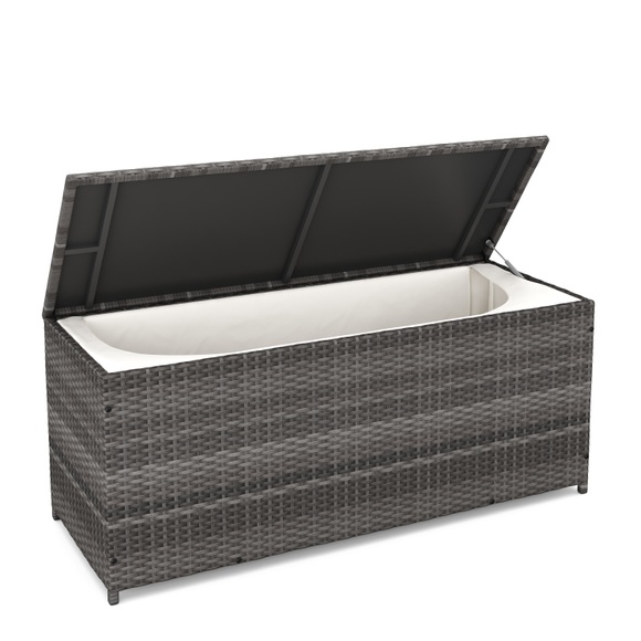Kissenbox MILA 115 x 48 x 52 cm grau