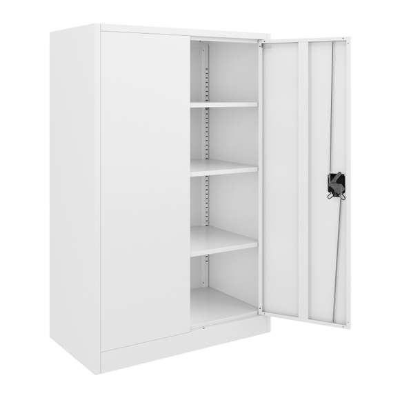 Aktenschrank mit 3 Böden weiss
