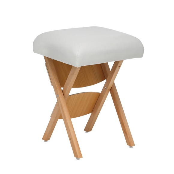 Klappstuhl Massagehocker weiss