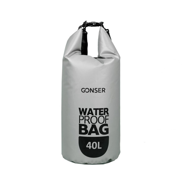 Dry Bag Tasche wasserdicht grau 40L