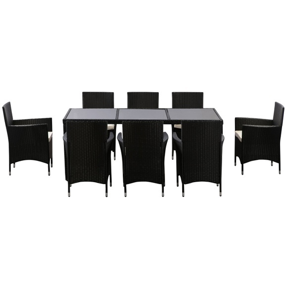 Lederbett EVA 180 x 200 cm schwarz