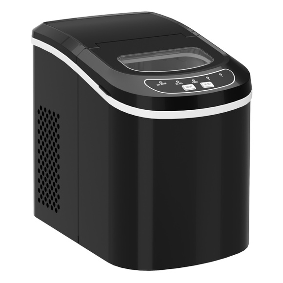 Eiswürfelmaschine schwarz 2.2L - 12 kg / 24 h