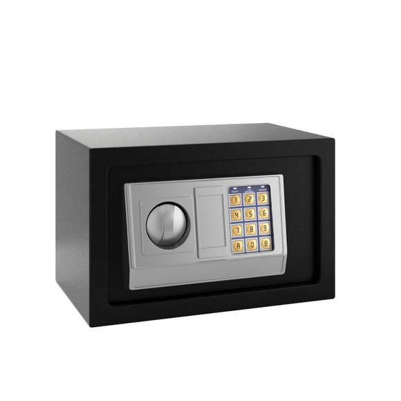 Elektronischer Möbeltresor schwarz