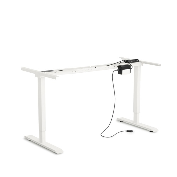 Tischgestell Stehpult elektrisch weiss 140 - 160 cm