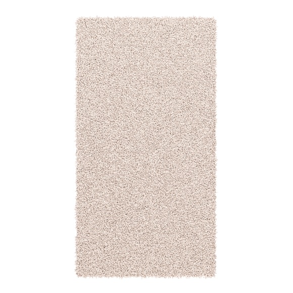 Hochflor Teppich 60 x 110 cm creme