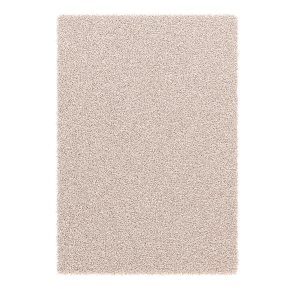 Hochflor Teppich 80 x 150 cm creme