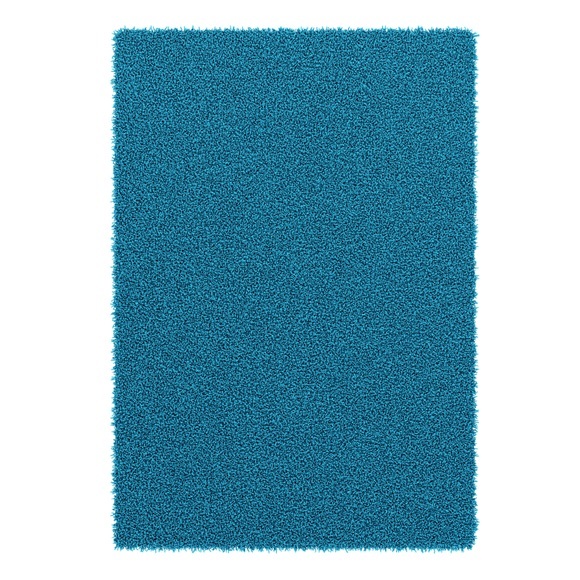 Hochflor Teppich 80 x 150 cm türkis