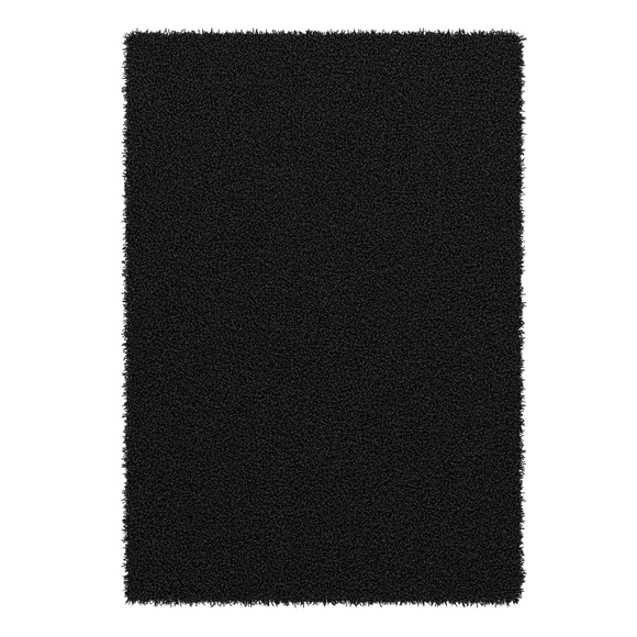 Hochflor Teppich 120 x 170 cm anthrazit