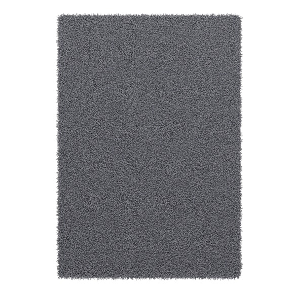 Hochflor Teppich 160 x 230 cm grau
