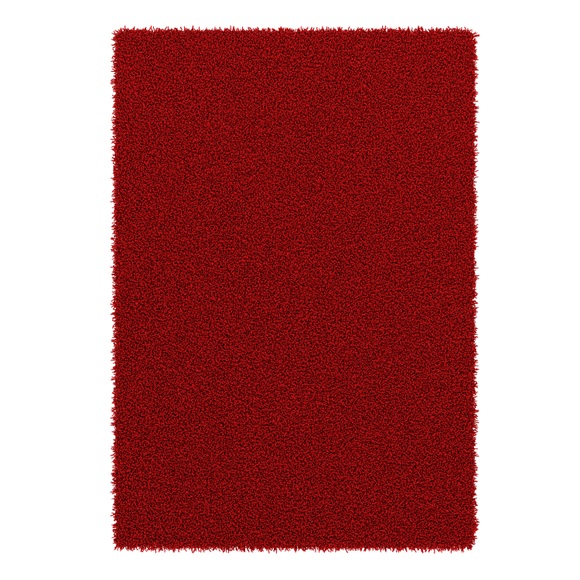 Hochflor Teppich 240 x 340 cm rot