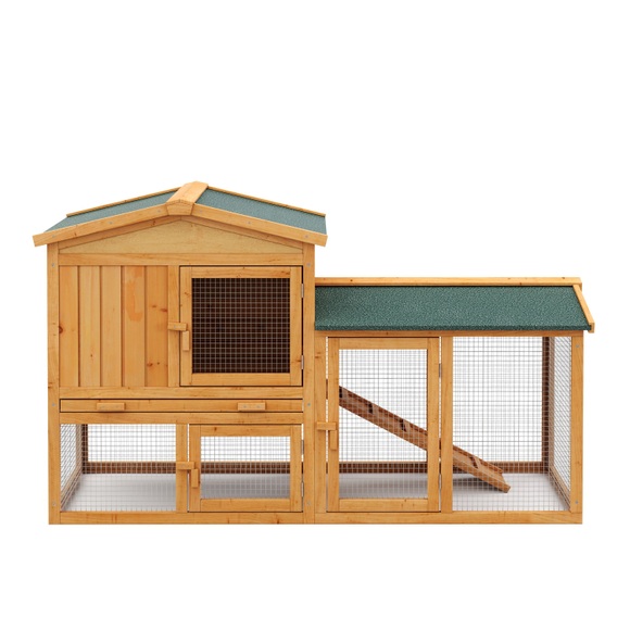 Kaninchenstall HAZEL 147 x 53 x 86 cm