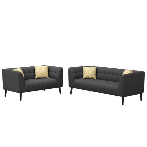 Sofa Set MERLIN grau