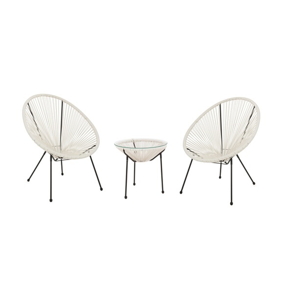Acapulco Gartenmöbel Set weiss