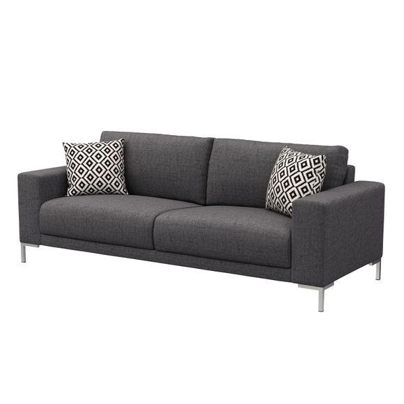Sofa NOREEN 2-Sitzer anthrazit