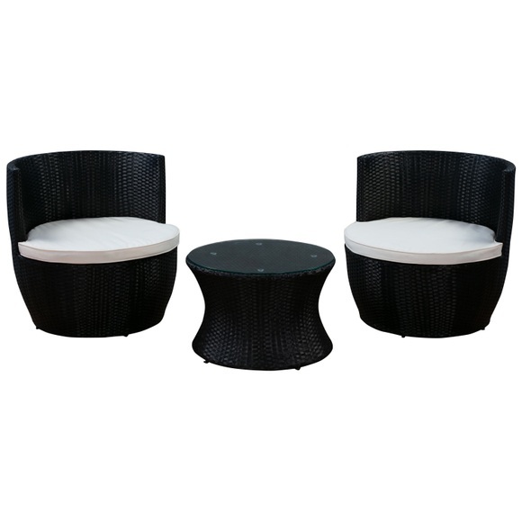 Gartenmöbel Rattan Lounge stapelbar Turm