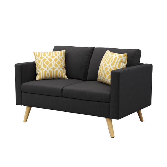 Sofa BLAIR 2-Sitzer schwarz