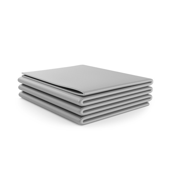 Yogamatte faltbar grau 173 x 61 x 0.4 cm