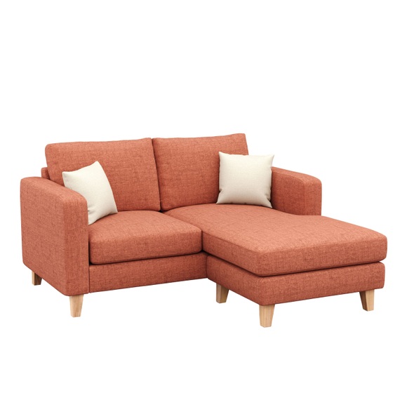 Ecksofa NOLAN rechts terracotta