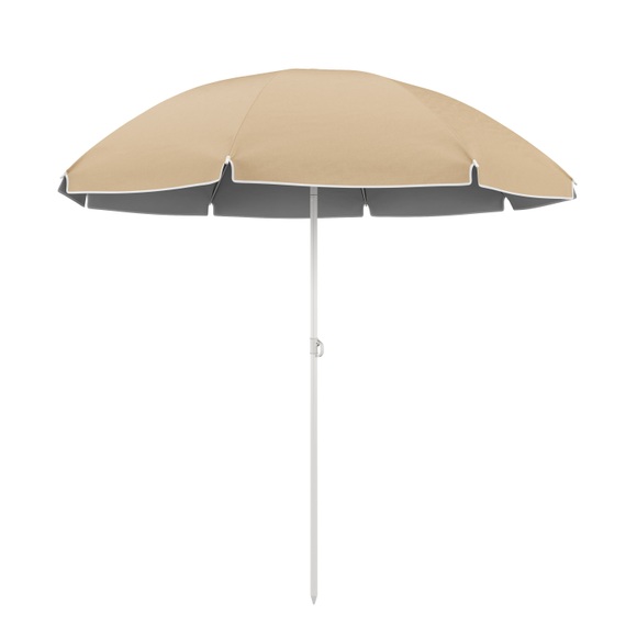 Sonnenschirm Strandschirm PAL 200 cm hellbraun