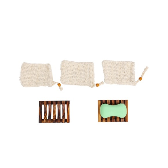 Seifenablage mit Seifentasche Set 5-teilig