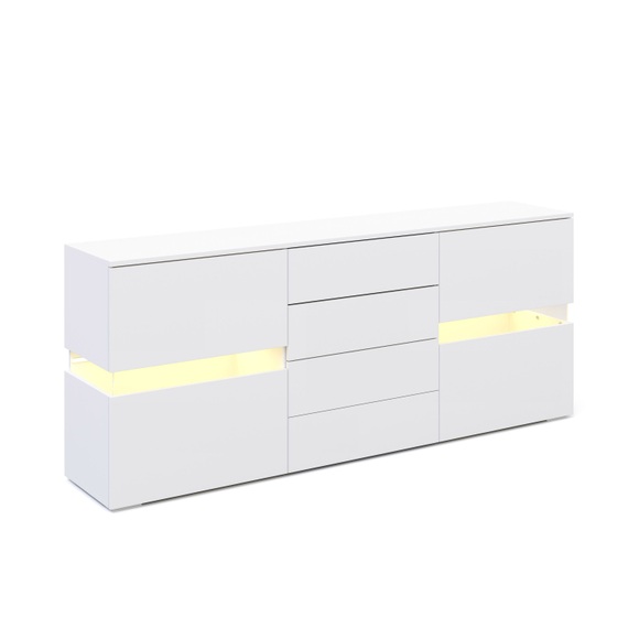 Sideboard LED TANA 177 x 72 cm weiss