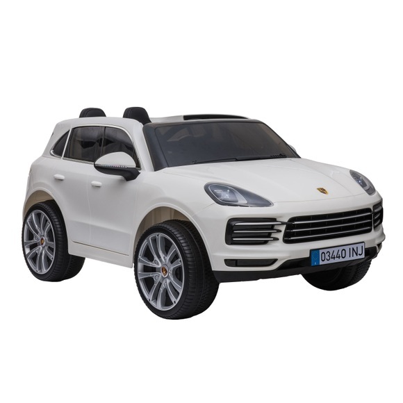 Elektroauto Kinder Porsche Cayenne weiss