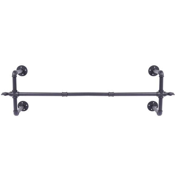 Kleiderstange Eisen 120 cm schwarz