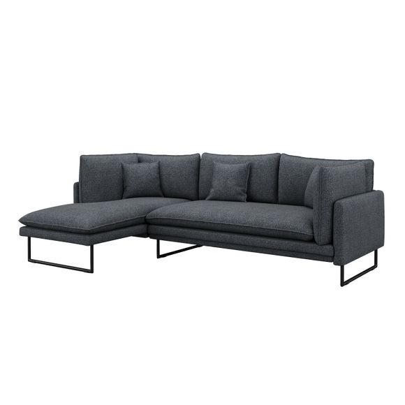 Ecksofa MARISA links anthrazit