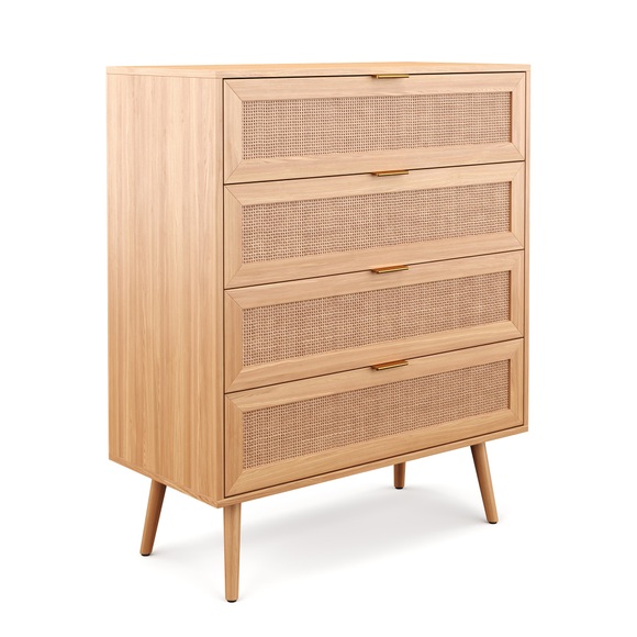 Kommode Holz ARNO 4 Schubladen 80 x 97 cm