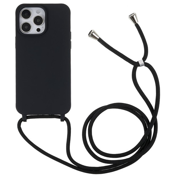 Handyhülle mit Band iPhone 14 Pro schwarz