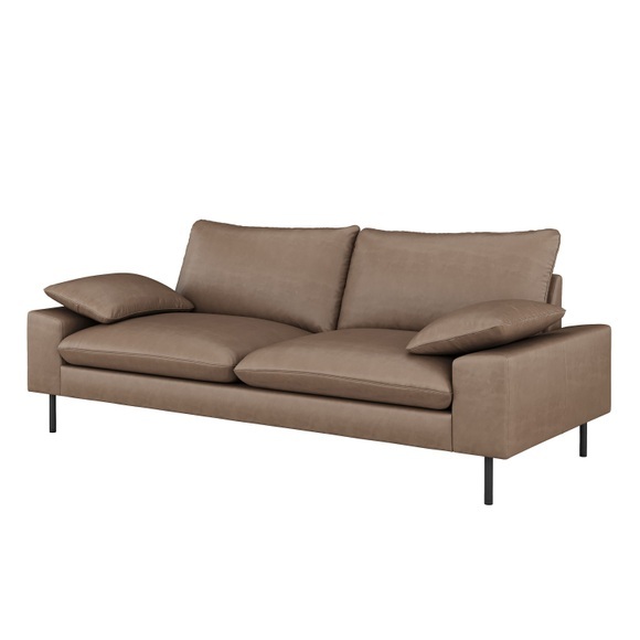 Sofa ADELE Kunstleder braun