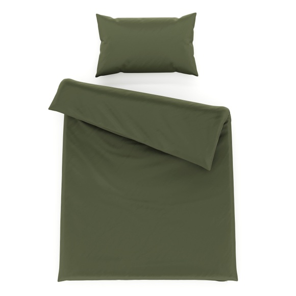 Bettwäsche Set 65 x 100 cm + 160 x 210 cm olive