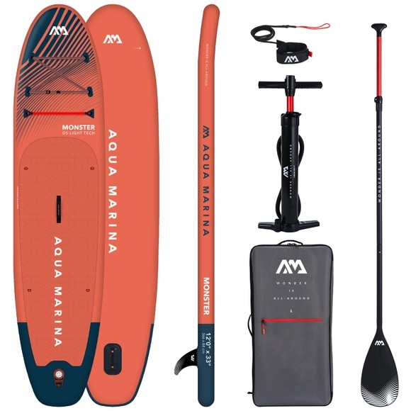 Aqua Marina - Aufblasbares SUP Monster All-Around iSup - Rot