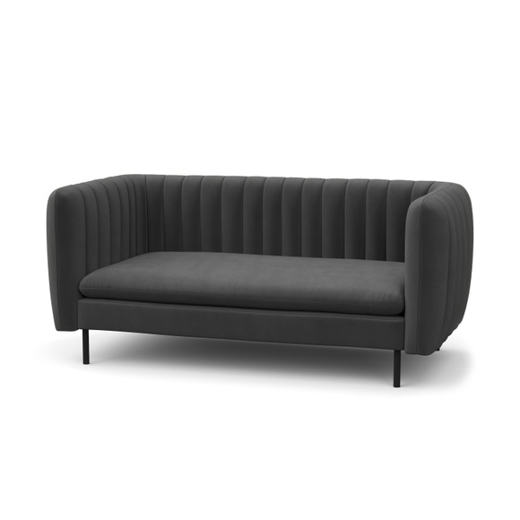 Sofa ASHLEY 2-Sitzer anthrazit