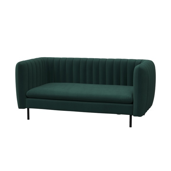 Sofa ASHLEY 2-Sitzer dunkelgrün