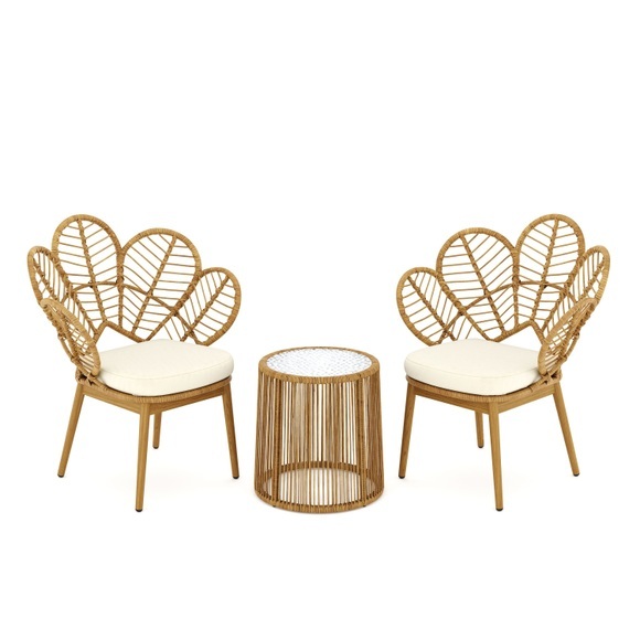 Gartenmöbel Set aus Rattan COSIMA