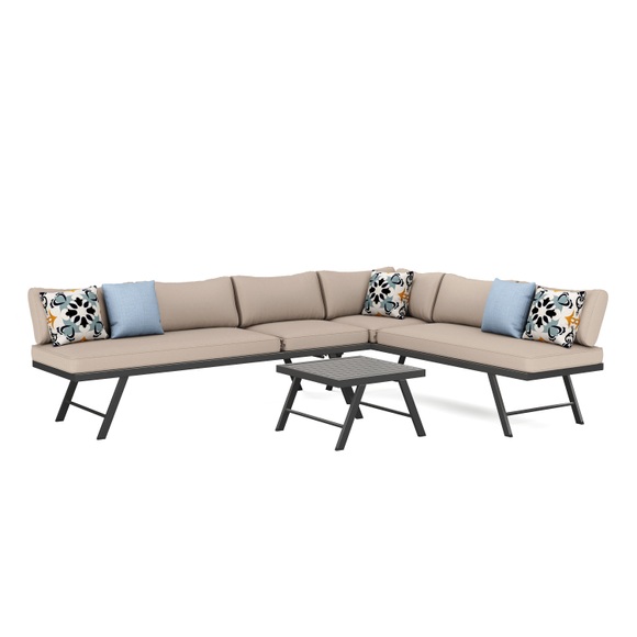 Lounge CALVI multifunktional beige/anthrazit