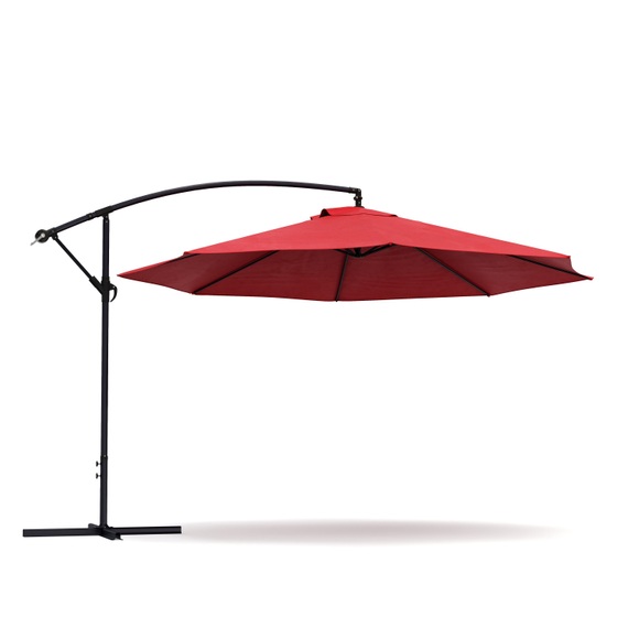 Sonnenschirm Ampelschirm SUN 350 cm rot