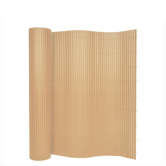 Sichtschutzmatte PVC 500 x 160 cm Bambusoptik